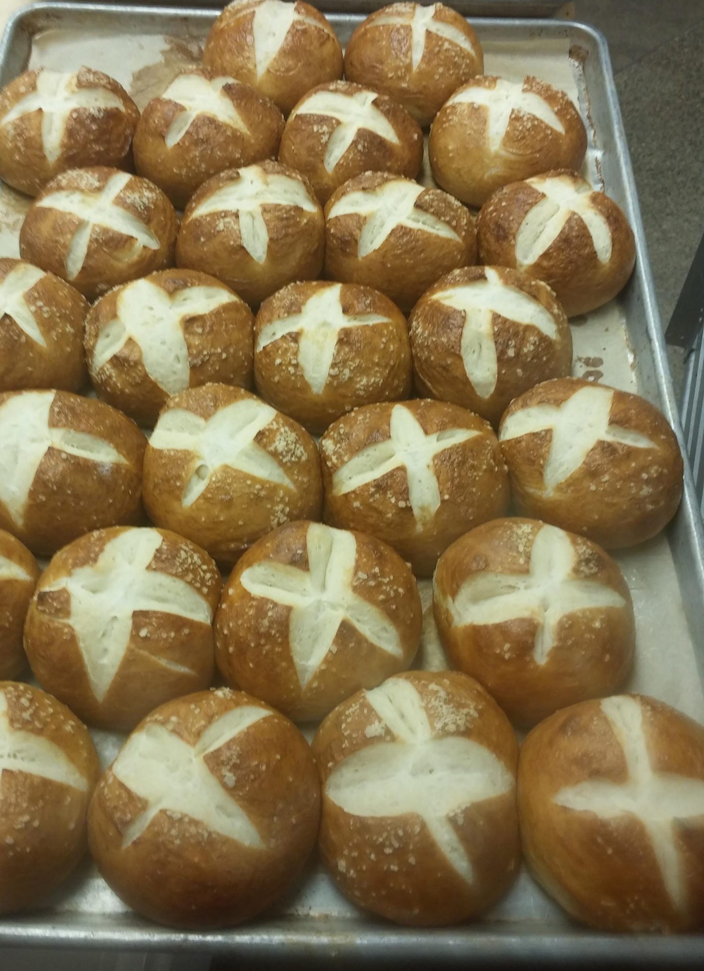 Pretzel Hamburger Buns Chef Richard Sanchez